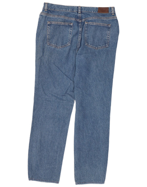 L.L.BEAN Womens High Waist Straight Jeans US 14 XL W32 L29 Blue Cotton