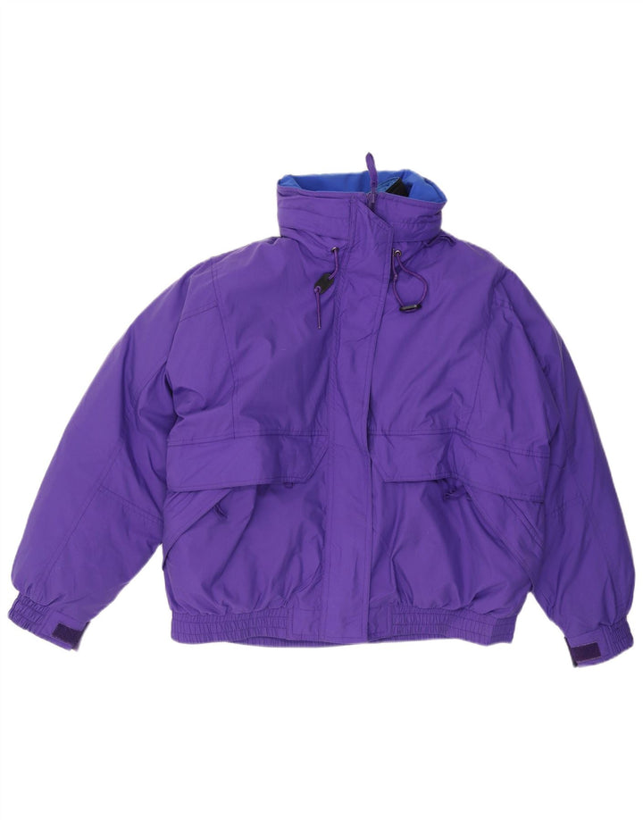 Eddie Bauer Γυναικείο μπουφάν με κουκούλα μεγάλου μεγέθους UK 16 μεγάλο μωβ