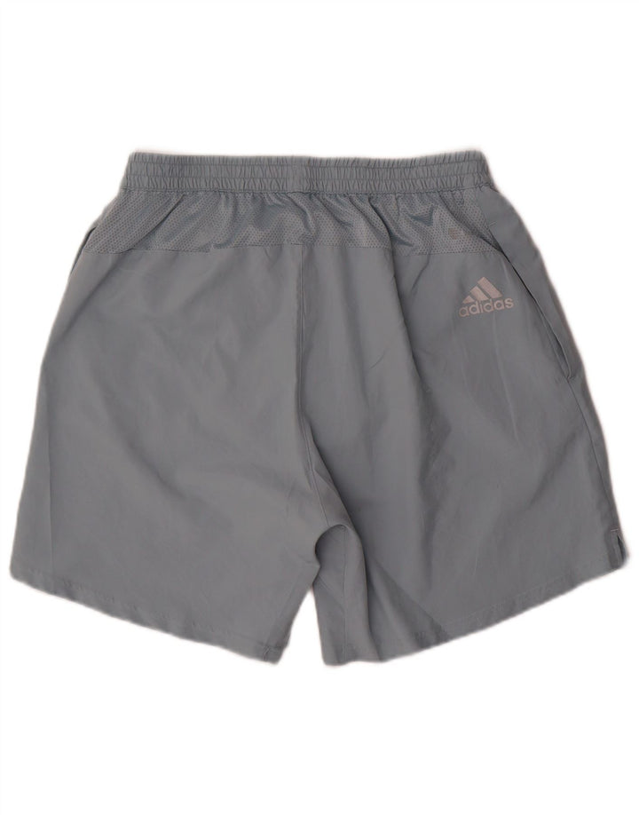 Ανδρικό γραφικό αθλητικό σορτς Adidas μεγάλο μπλε πολυεστέρα
