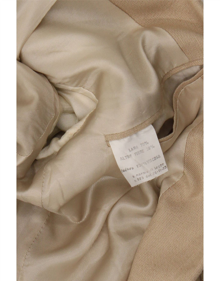 Vintage Ανδρικό σακάκι Blazer με διπλό στήθος UK 36 Small Brown Wool