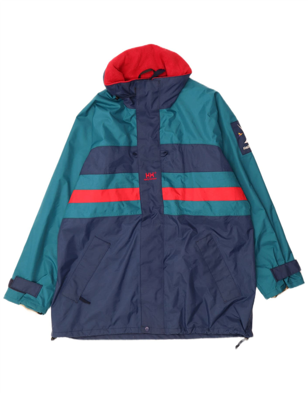 Helly Hansen Ανδρικό μπουφάν βροχής UK 40 Large Navy Blue Colorblock Πολυαμίδιο