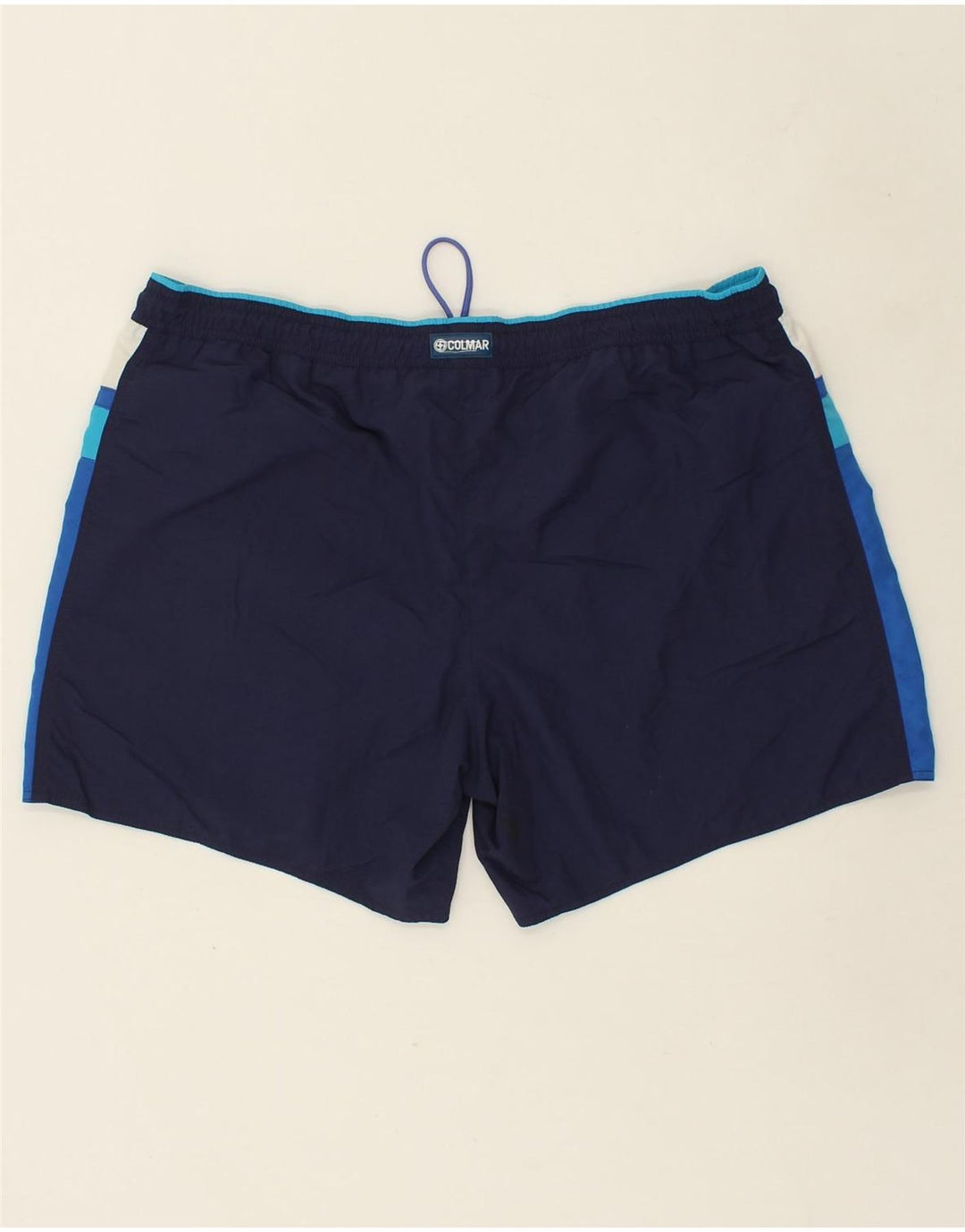 COLMAR Mens Graphic Sport Shorts IT 60 2XL Navy Blue Vintage Colmar and Second-Hand Colmar from Messina Hembry 