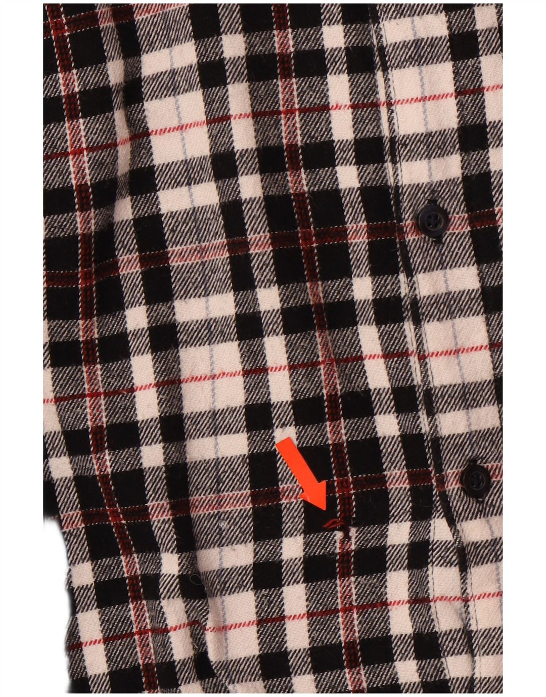 Jack Wills Ανδρικό καρό φανελένιο πουκάμισο XL μαύρο καρό βαμβακερό