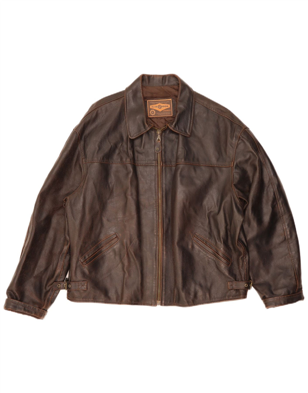 Alan Gordon Ανδρικό Δερμάτινο Μπουφάν UK 42 XL Καφέ Δερμάτινο
