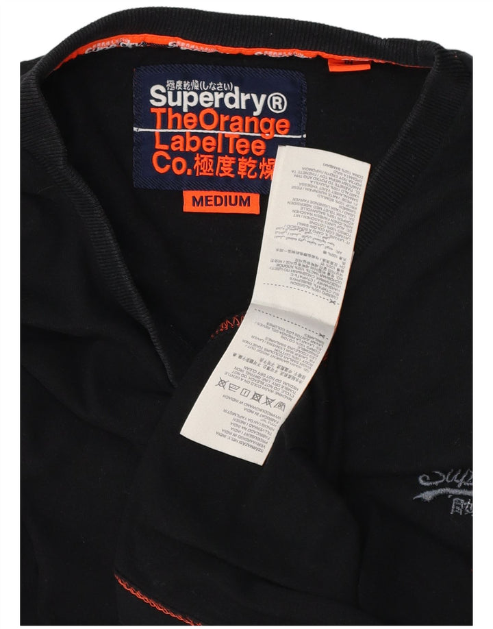 Ανδρικό T-Shirt SUPERDRY Top Μεσαίο μαύρο βαμβακερό
