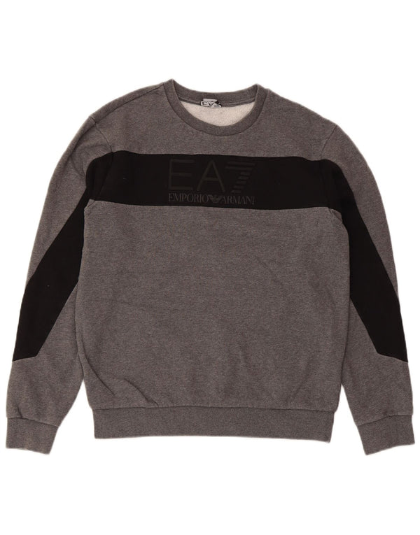 EMPORIO ARMANI Γυναικεία φούτερ Jumper UK 14 Medium Grey Colourblock