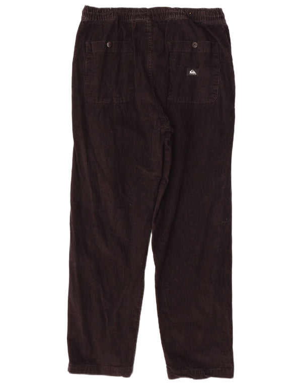 Quiksilver Mens Straight Corduroy Trousers Medium W32 L28 Brown Cotton