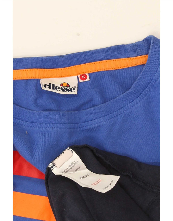 Ανδρικό γραφικό μπλουζάκι Ellesse Top Μικρό πολύχρωμο βαμβακερό μπλοκ