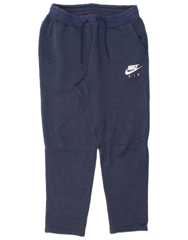Γυναικεία φόρμα NIKE Παντελόνι UK 14 Medium Navy Blue Cotton