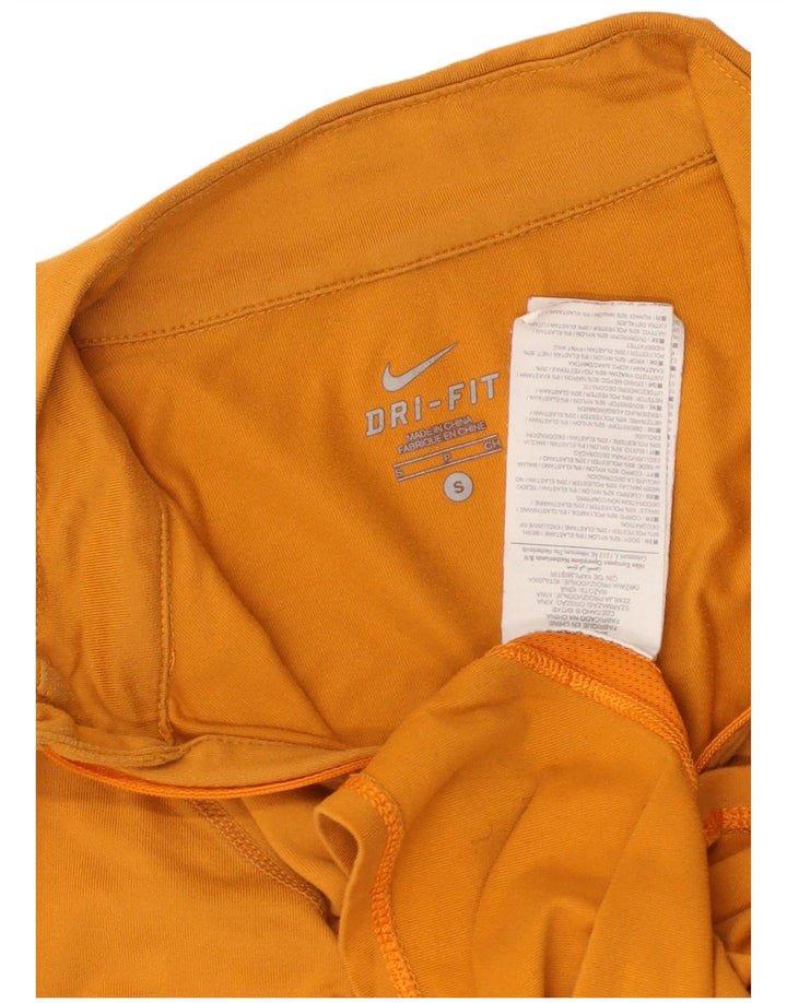 Γυναικεία φόρμα πουλόβερ με φερμουάρ NIKE Dri Fit Top 10 Small Yellow