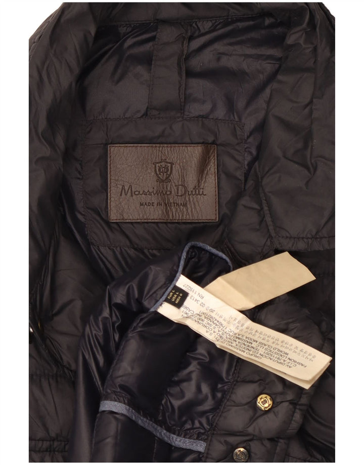 MASSIMO DUTTI Ανδρικό μπουφάν με επένδυση UK 40 μεγάλο μαύρο πολυεστέρα
