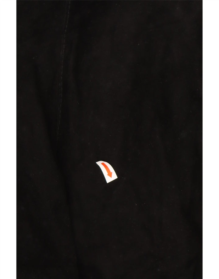 VINTAGE Γυναικείο Crop Suede Jacket UK 10 Small Black