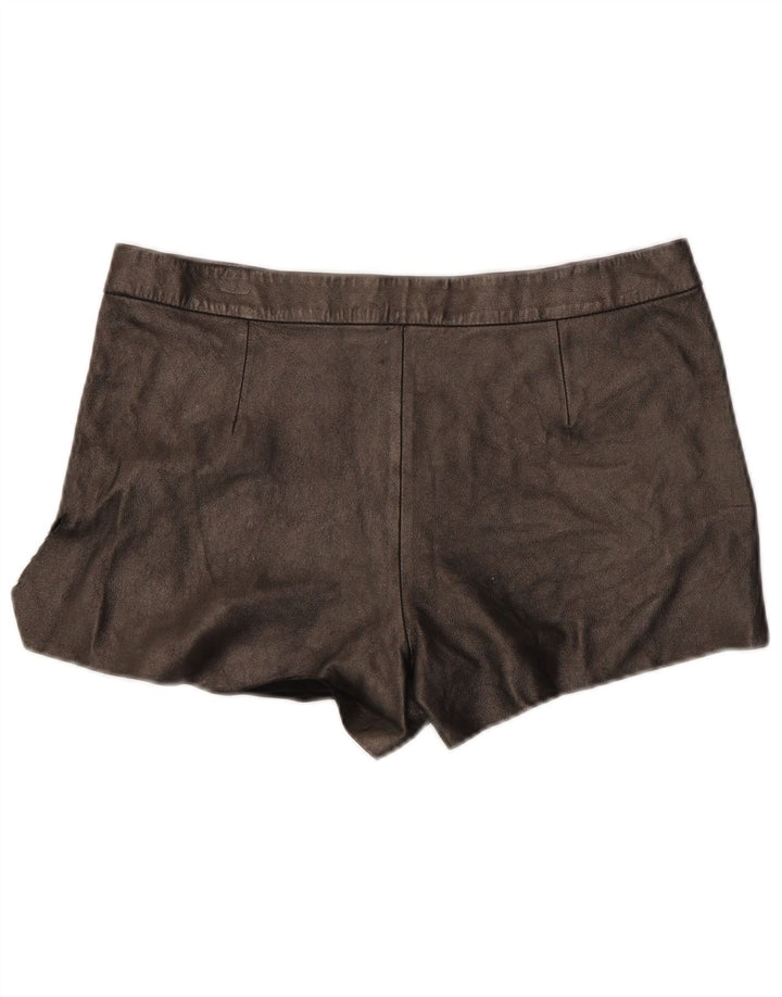 All Saints Γυναικείο Δερμάτινο Hot Παντελόνι W29 Μεσαίο Μαύρο