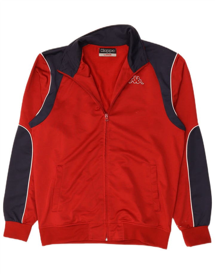 Ανδρική φόρμα Kappa Top Jacket Μεγάλο Κόκκινο Colourblock Πολυεστέρας