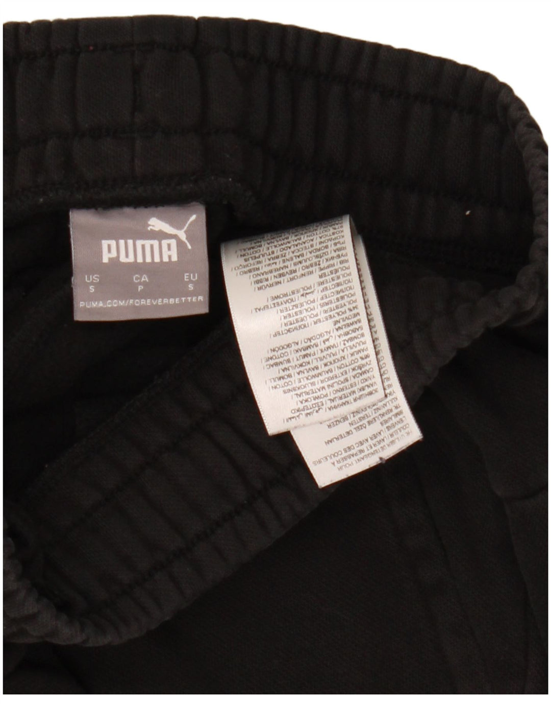 Ανδρική αθλητική φόρμα Puma Παντελόνι Joggers Μικρό μαύρο βαμβακερό