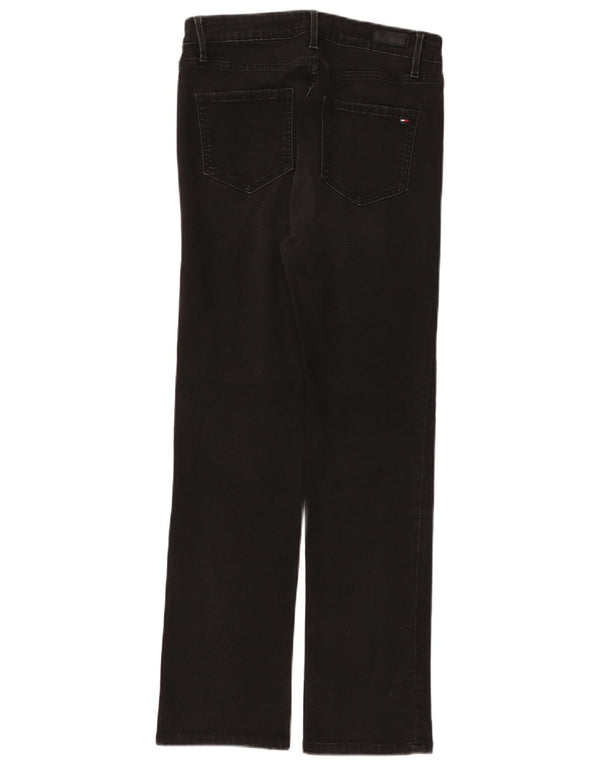 Tommy Hilfiger Womens Lisbon Slim Straight Jeans W29 L27 Black Cotton