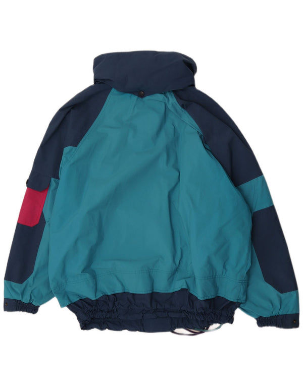 No Limits Ανδρικό μπουφάν Anorak Ski UK 40 Large Blue Colourblock με κουκούλα