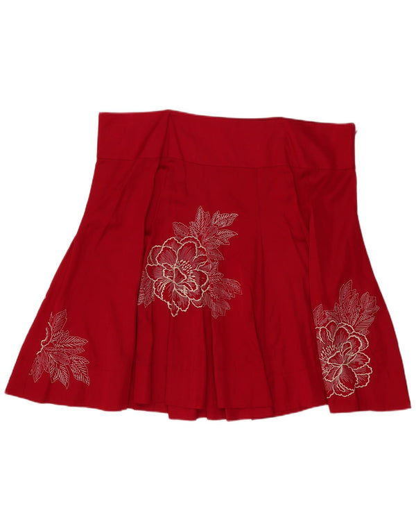 Γυναικεία φούστα Monsoon A-Line UK 22 3XL W44 Red Floral