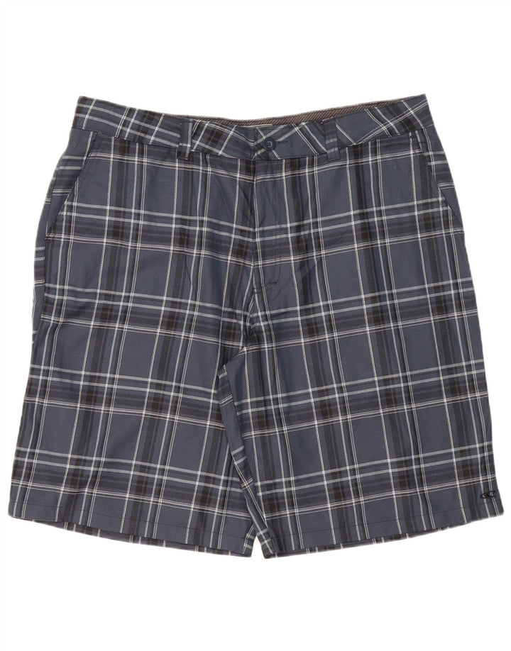 Ανδρικό σορτς Chino O'Neill W40 XL Navy Blue καρό πολυεστέρα