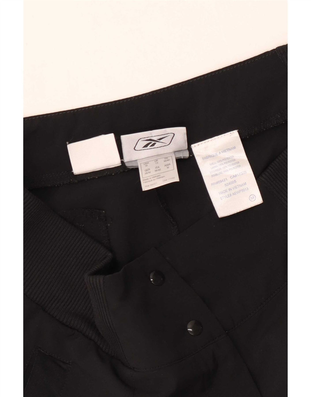 Γυναικεία βερμούδα Reebok UK 12 Medium W30 Μαύρο Πολυεστέρας