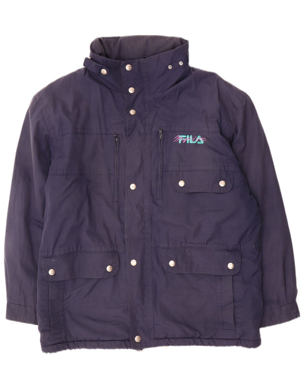 Ανδρικό μπουφάν Fila Magic Line Windbreaker UK 44 2XL Navy Blue Polyester