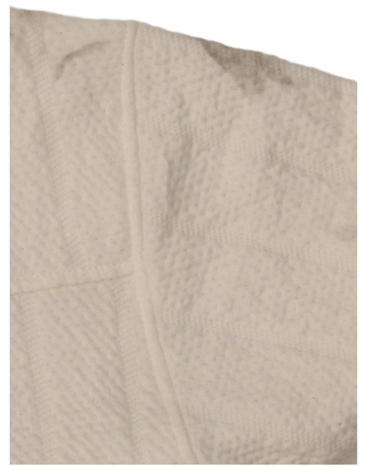 Zara Γυναικείο Oversized Bomber Jacket UK 6 XS White Polyester