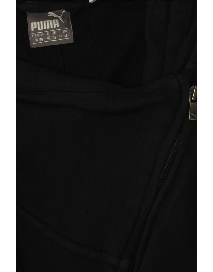 PUMA Womens Tracksuit Top Jacket UK 16 Large  Black Cotton Vintage Puma and Second-Hand Puma from Messina Hembry 