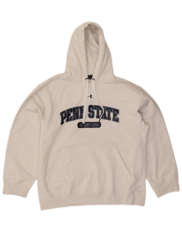 Under Armour Mens Penn State Nittany Lions Hoodie Jumper Large White