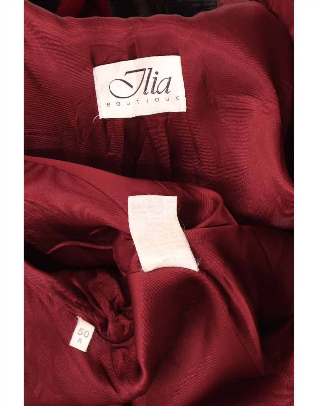 Γυναικείο Πανωφόρι Ilia Loose Fit IT 50 XL Maroon Wool