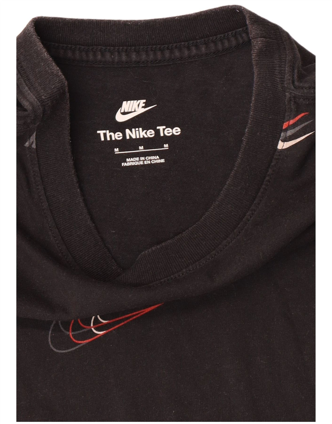 Ανδρικό γραφικό μπλουζάκι NIKE, μεσαίο μαύρο