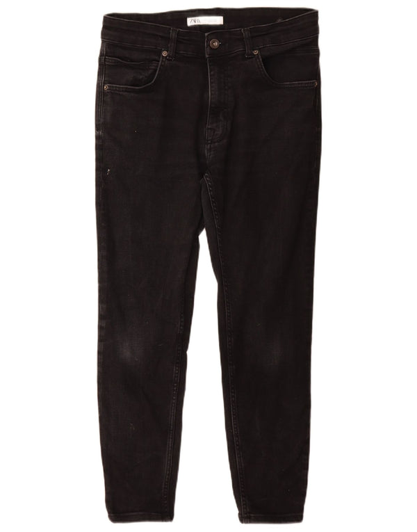 Zara Ανδρικό Skinny Jeans EU 42 Large W32 L27 Μαύρο βαμβακερό