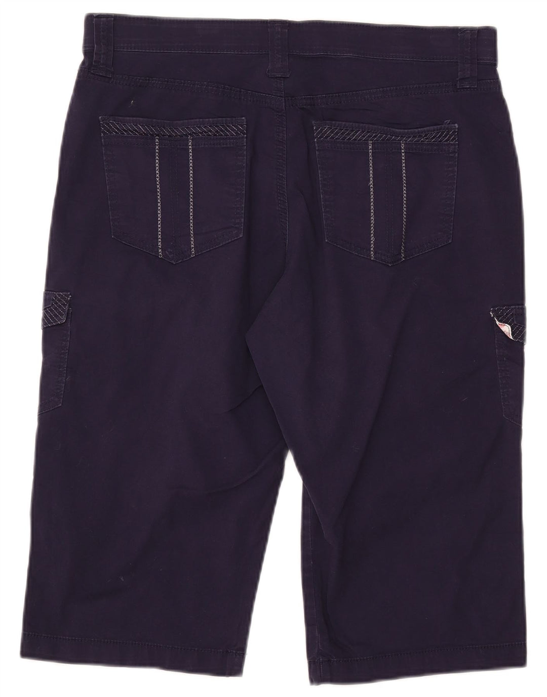 LEE Γυναικείο Σορτς Cargo US 12 Μεγάλο W34 Navy Blue Cotton