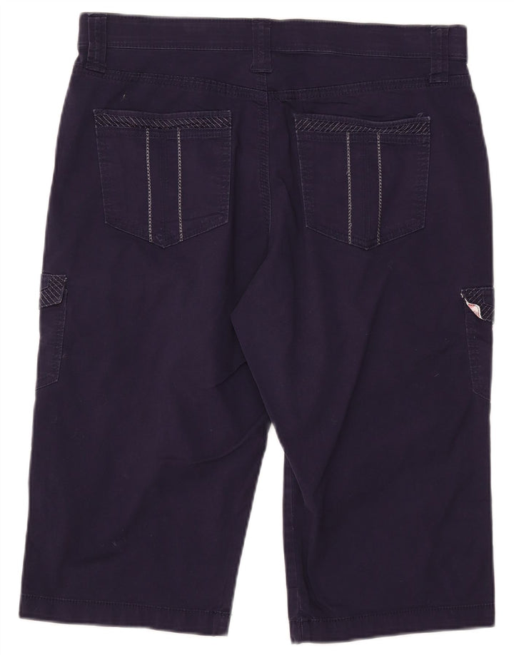 LEE Γυναικείο Σορτς Cargo US 12 Μεγάλο W34 Navy Blue Cotton