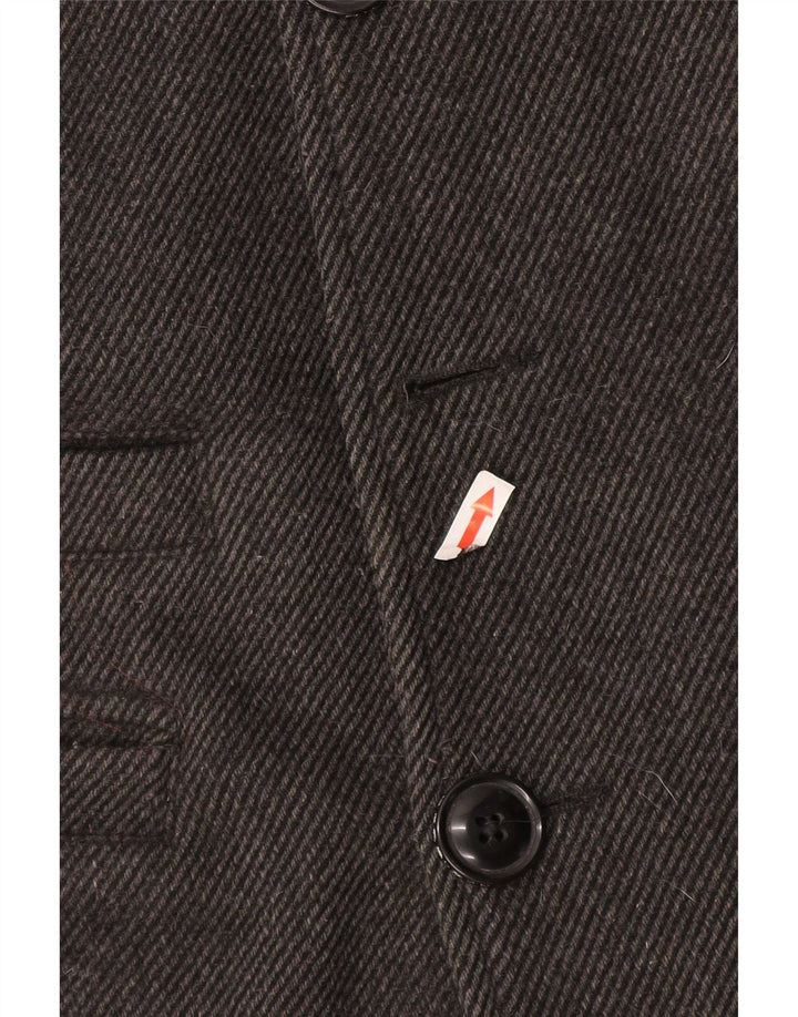 Superdry Ανδρικό παλτό μπιζελιού UK 40 Large Grey Wool