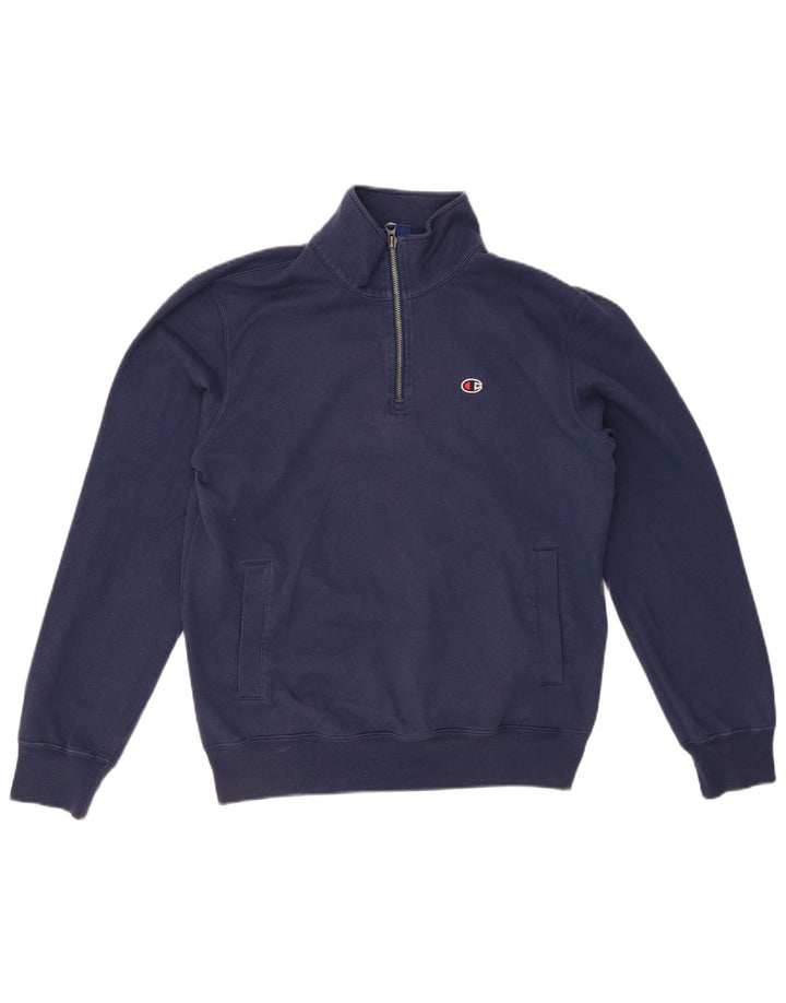 CHAMPION Ανδρικό φούτερ με φερμουάρ, Jumper Μικρό Navy Blue Polyester