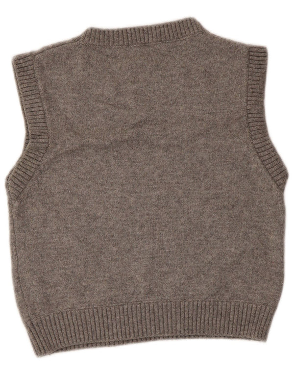 ZARA Γυναικείο Crop Vest Tank Top UK 10 Small Grey Polyester