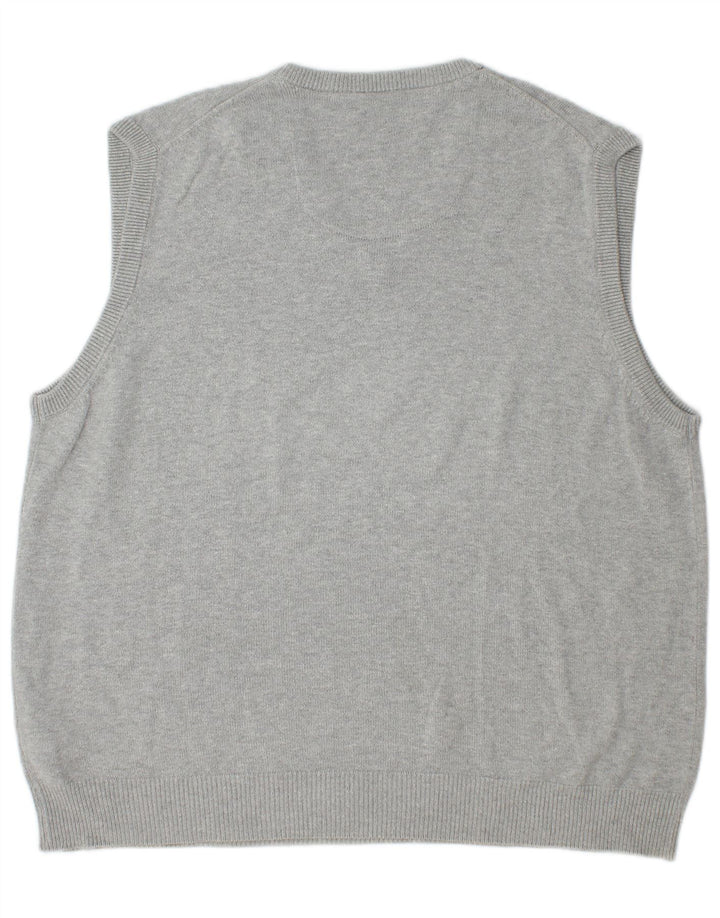 Marks & Spencer Ανδρικό Μπλε Γιλέκο Harbor Tank Top Μεγάλο γκρι βαμβακερό