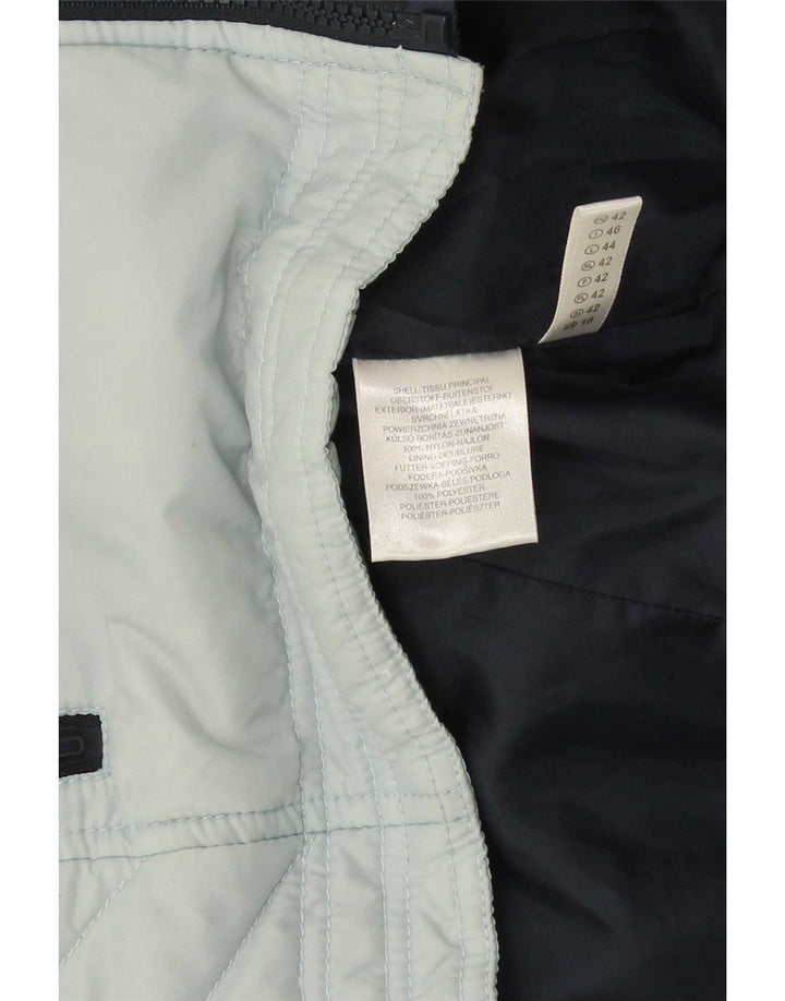 CLOCK HOUSE Γυναικείο μπουφάν UK 16 Large Blue Colorblock Πολυεστέρας