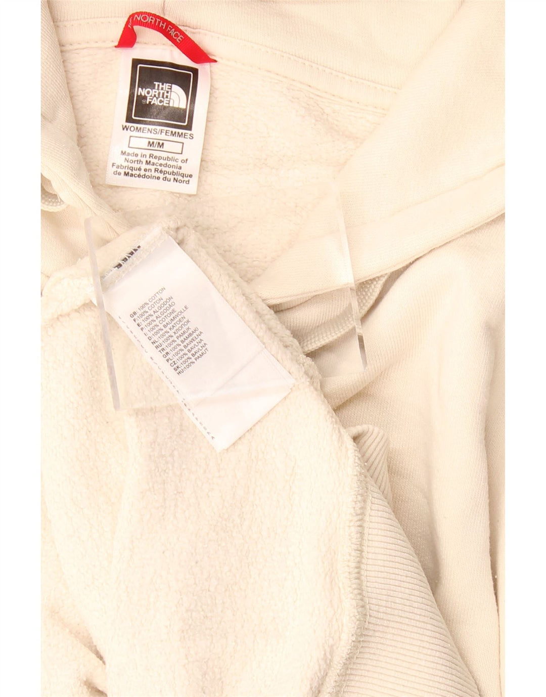 THE NORTH FACE Γυναικείο Γραφικό Hoodie Jumper UK 14 Medium Beige βαμβακερό