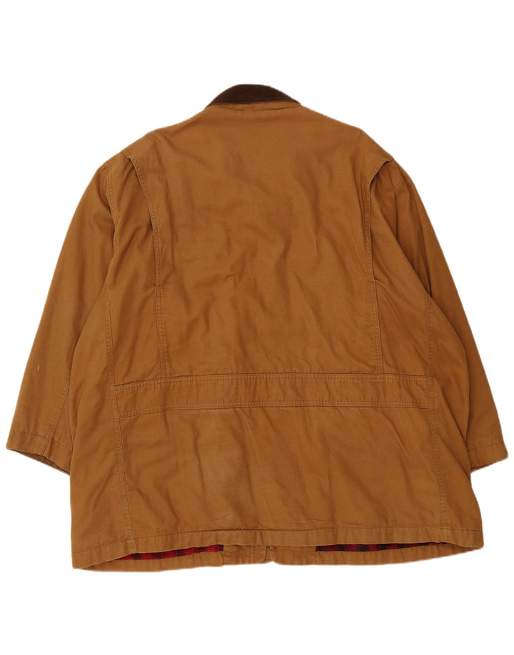 Orvis Mens Utility Jacket UK 44 2XL Καφέ Βαμβακερό