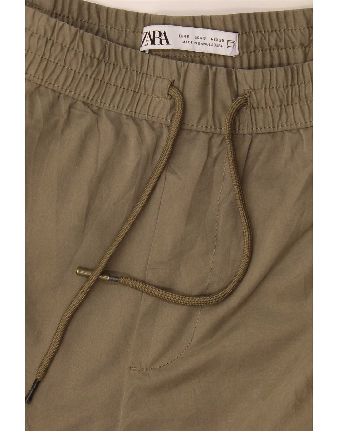 Zara Womens Joggers Cargo Παντελόνι Small W30 L25 Khaki