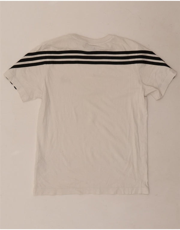 Adidas Boys T-Shirt Top 11-12 ετών Λευκό βαμβακερό