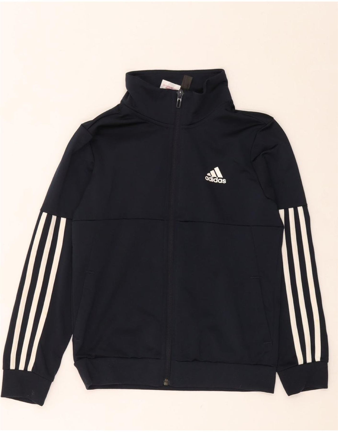 ADIDAS Boys αθλητική φόρμα Top Jacket 9-10 Years Navy Blue Polyester