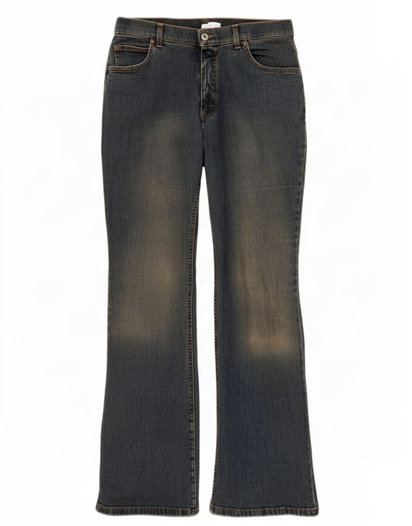 Marks & Spencer Γυναικεία Bootcut Jeans UK 16 Large W32 L31 Blue Cotton