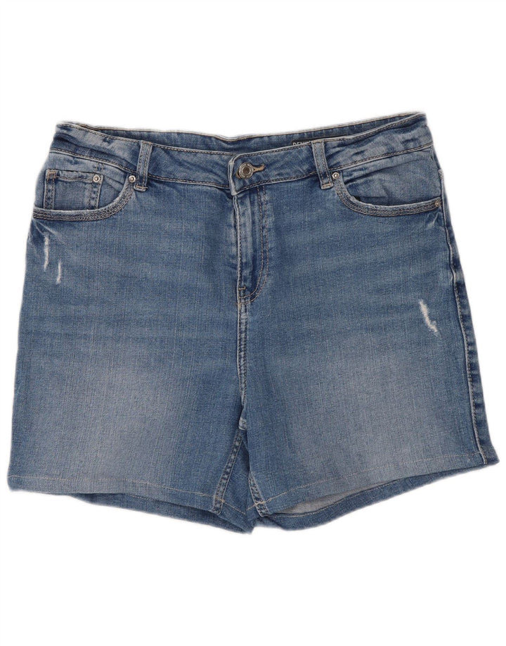 Marks & Spencer Γυναικείο τζιν σορτς UK 12 Medium W30 Μπλε βαμβακερό