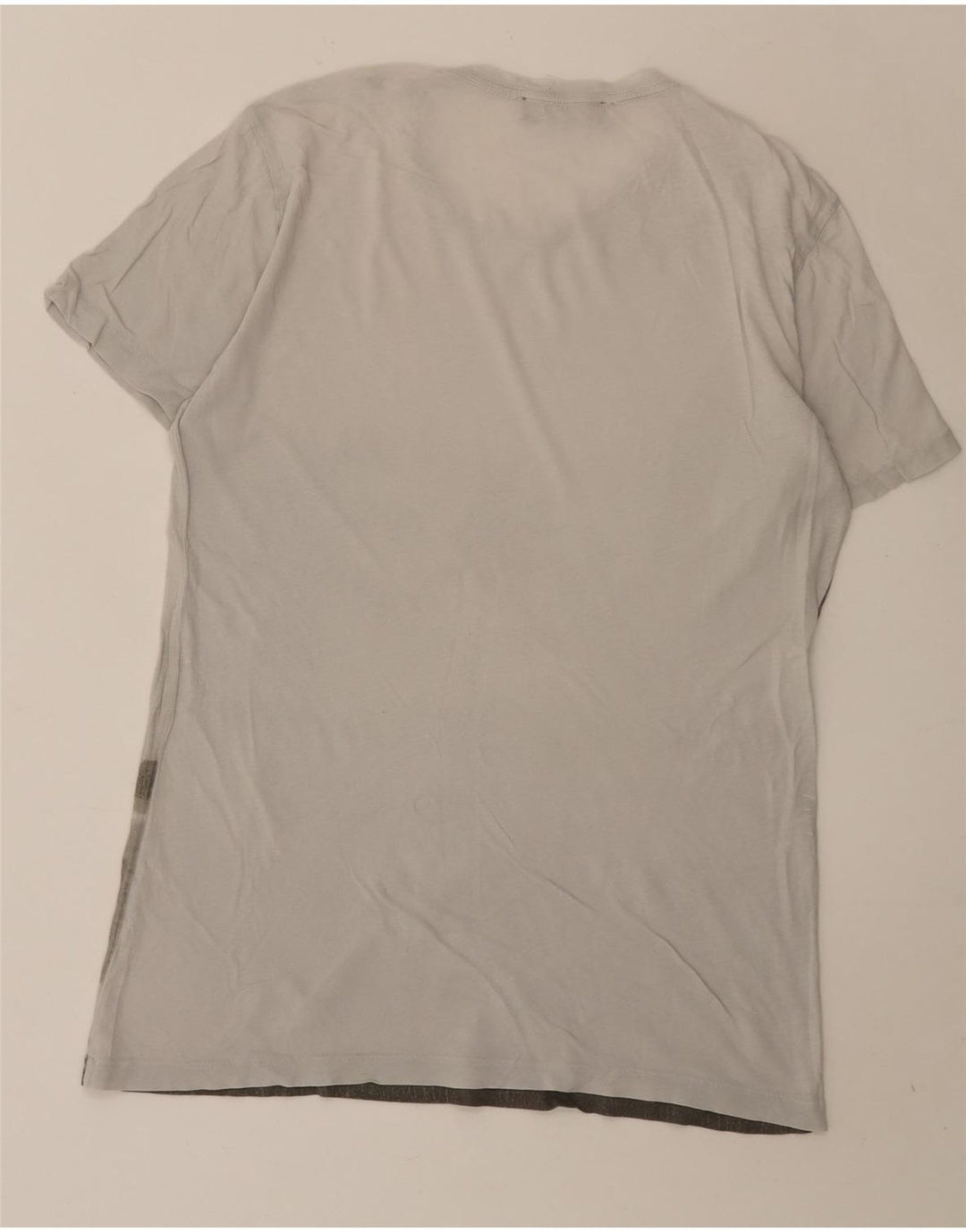 TRUSSARDI Ανδρικό γραφικό T-Shirt Top Μικρό γκρι βαμβακερό