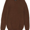 Ανδρικό πουλόβερ ZARA Boat Neck Jumper Μεσαίο καφέ βαμβακερό