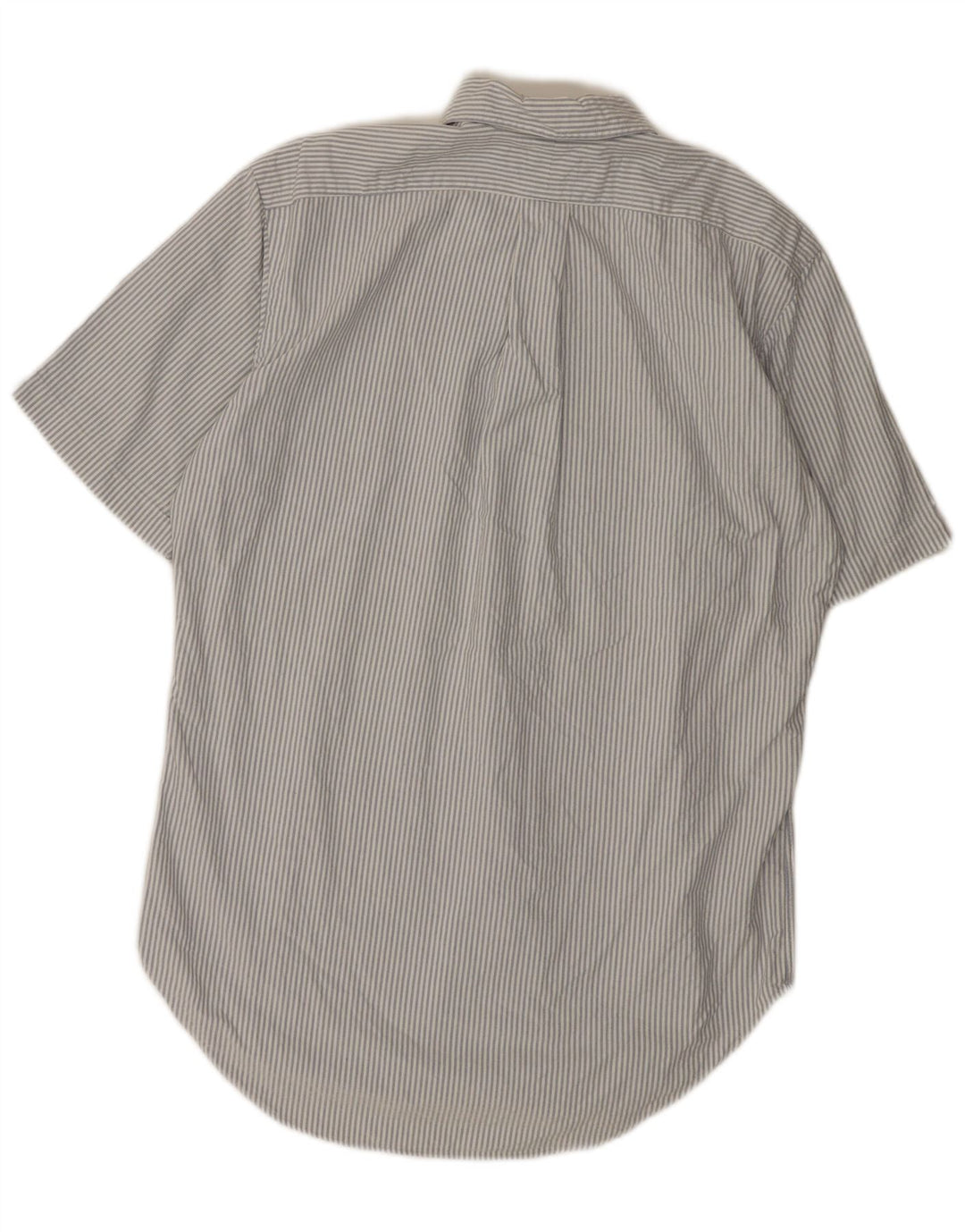 RALPH LAUREN Ανδρικό κοντομάνικο πουκάμισο Classic Fit Μικρό λευκό ριγέ