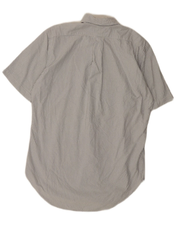 RALPH LAUREN Ανδρικό κοντομάνικο πουκάμισο Classic Fit Μικρό λευκό ριγέ