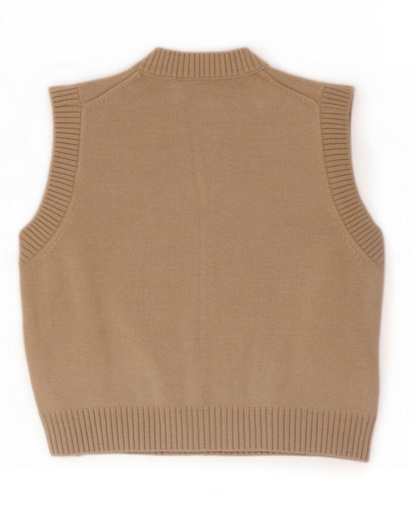 Zara Γυναικείο Γιλέκο Tank Top UK 14 Medium Beige Polyester